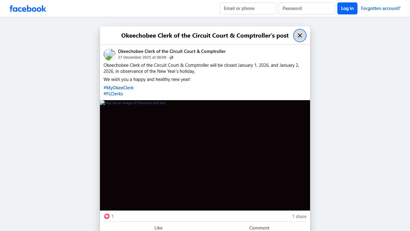 Okeec... - Okeechobee Clerk of the Circuit Court & Comptroller | Facebook